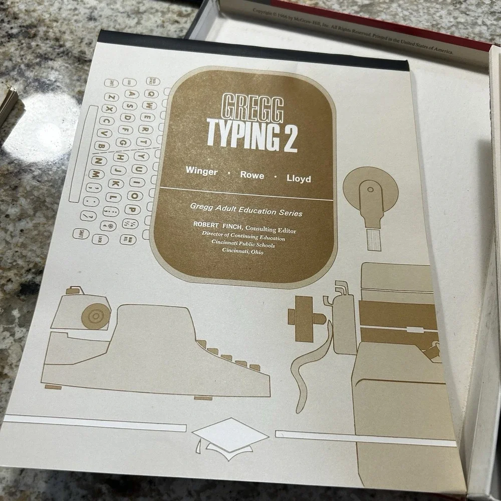 Vintage 1966 Gregg Typing 2 Complete Boxed Kit Adult Education McGraw-Hill